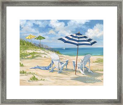 Beach Chair Beach Sea Sand Poster Art Print P0543
